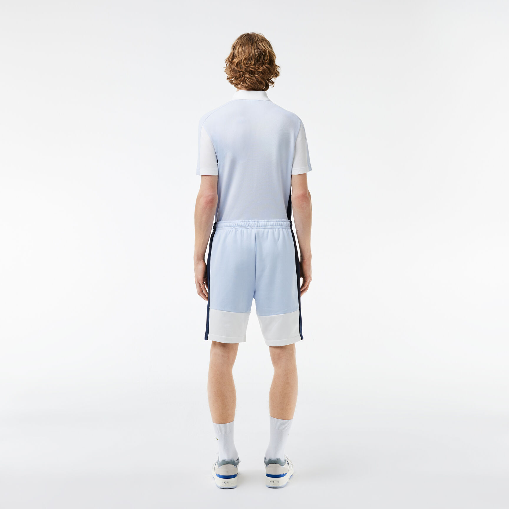 Regular Fit Brushed Fleece Colourblock Jogger Shorts - GH1319-00-IHI