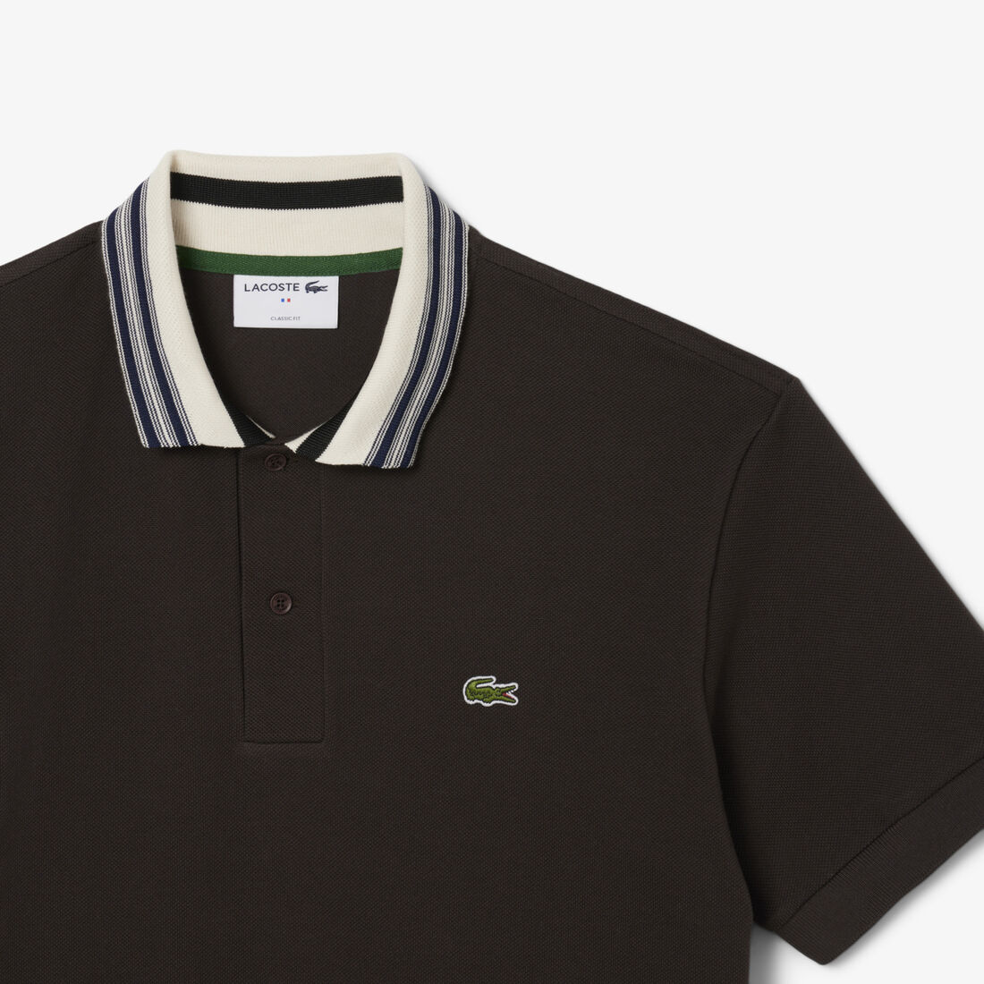 French Made Classic Fit Stripe Collar Polo Shirt French Made Classic Fit Stripe Collar Polo Shirt - PH5421-00-SKB