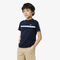 lacoste cotton colour block t shirt
