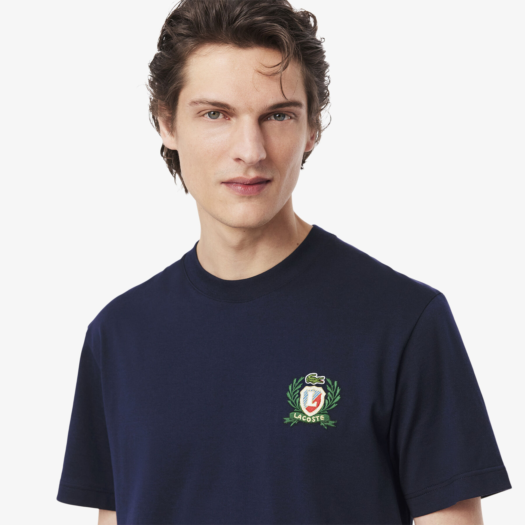 French Made Embroidered Badge T-shirt - TH0027-00-166