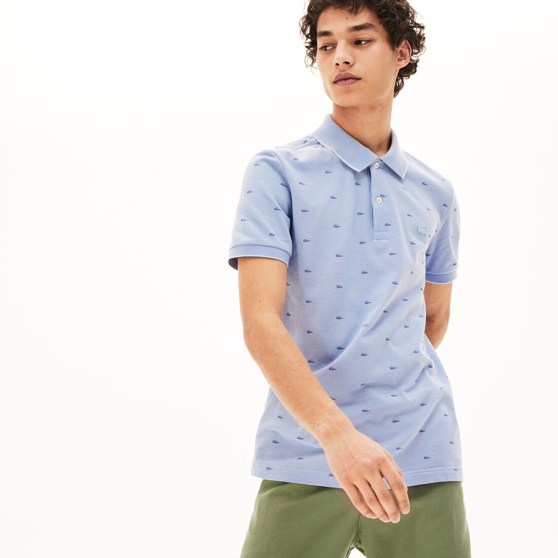 قميص بولو بطبعات صغيرة من Lacosteللرجال قميص بولو بطبعات صغيرة من Lacosteللرجال