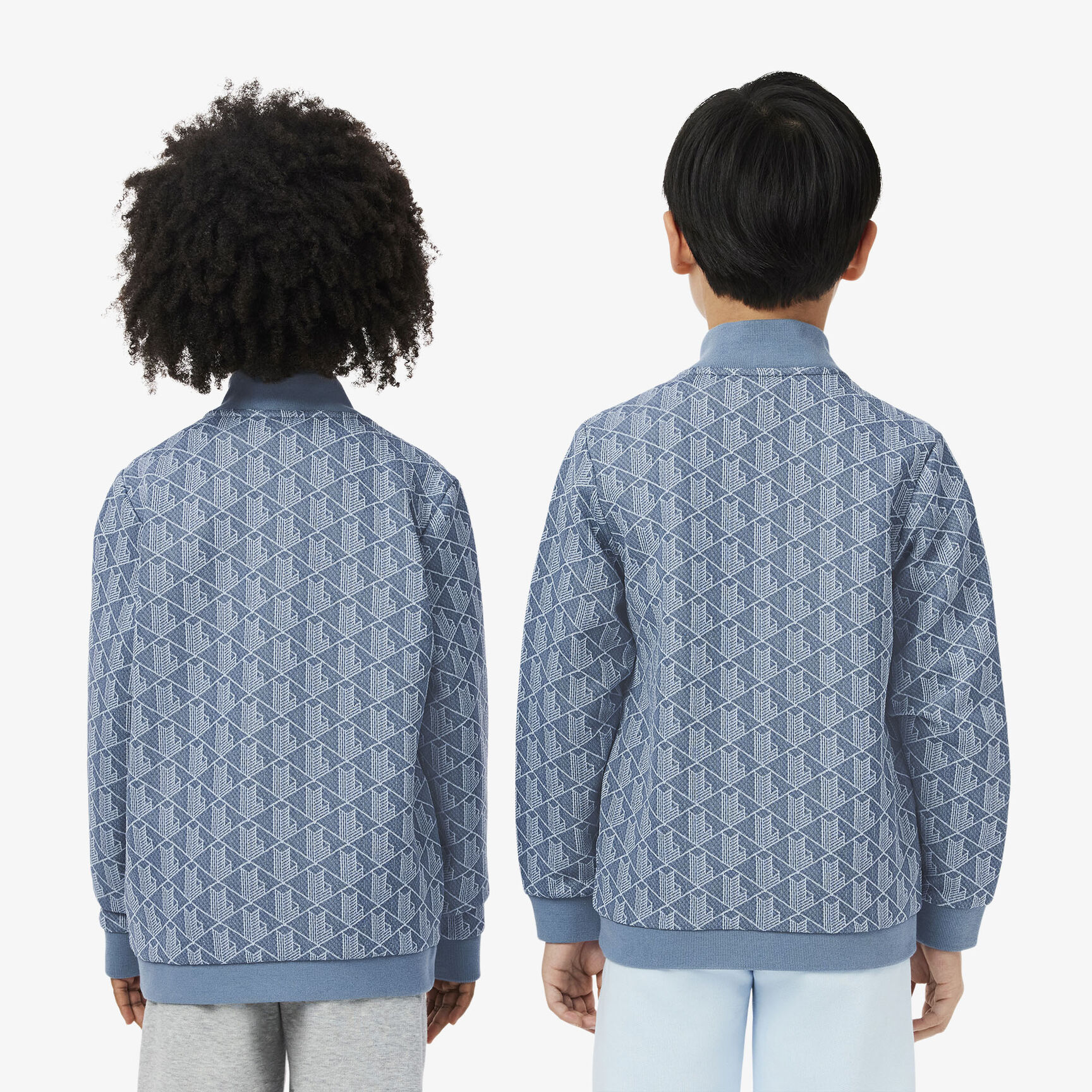 High Neck Zip-Up Paris Monogram Sweatshirt - SJ1233-00-HGI