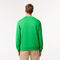 lacoste loose fit monogram print fleece sweatshirt