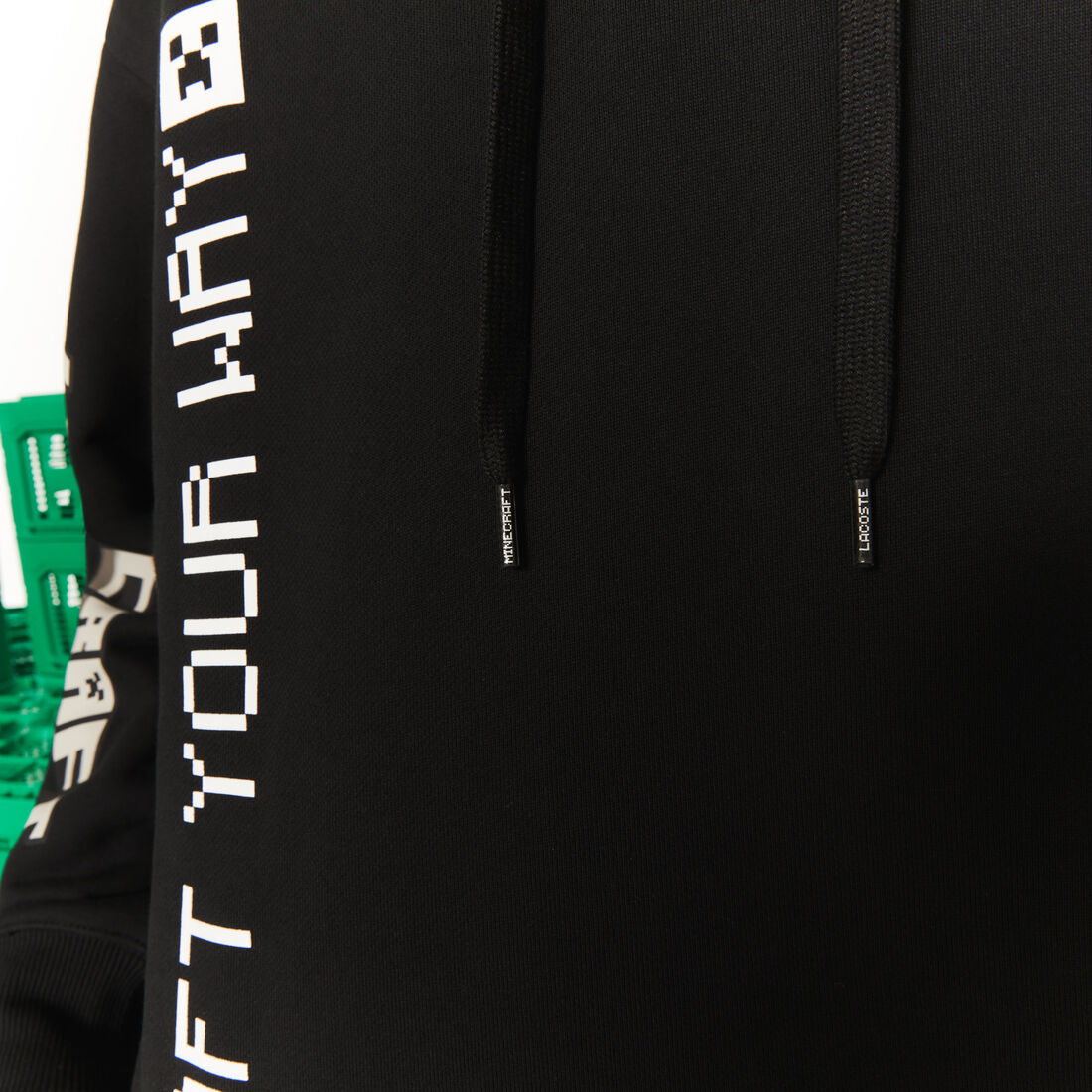 هودي صوف بقصة فضفاضة للرجال مجموعة Lacoste L!VE x Minecraft هودي صوف بقصة فضفاضة للرجال مجموعة Lacoste L!VE x Minecraft