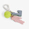 Tennis Ball Crocodile L Charms Key Ring - NF5321RL-R99