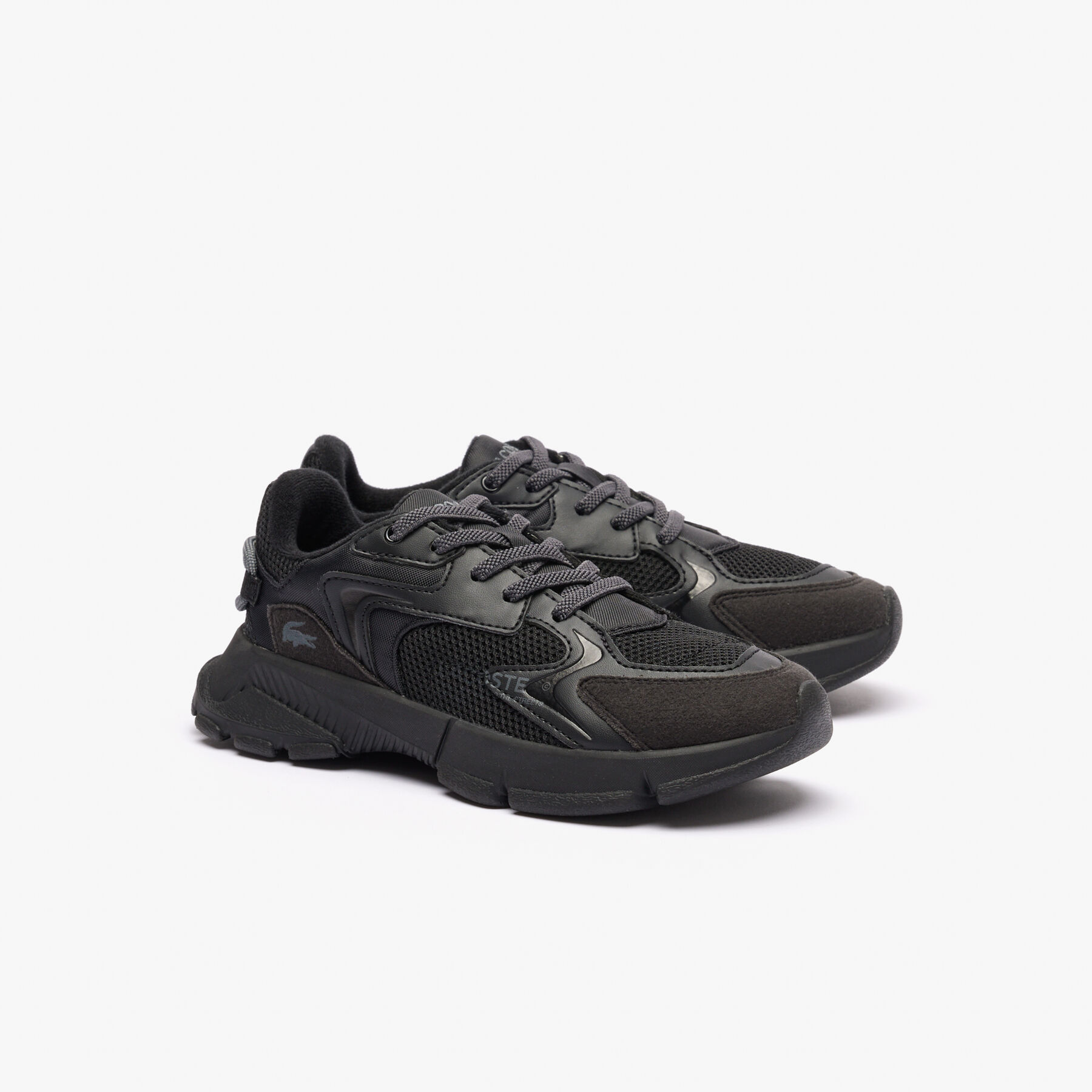 lacoste kids  l003 neo textile trainers