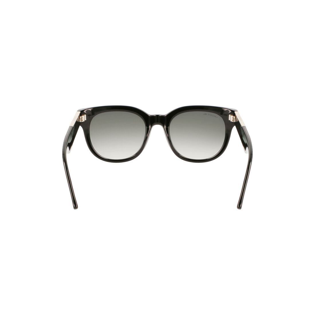 نظارة شمسية لاكوست بإطار أسيتات للنساء Women's Oval Acetate Croco Skin Sunglasses - L971S-001