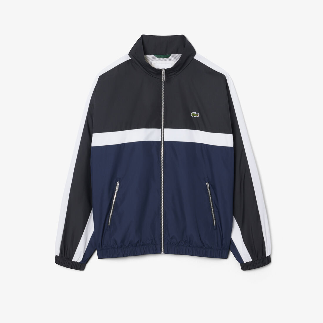 lacoste colour block track jacket