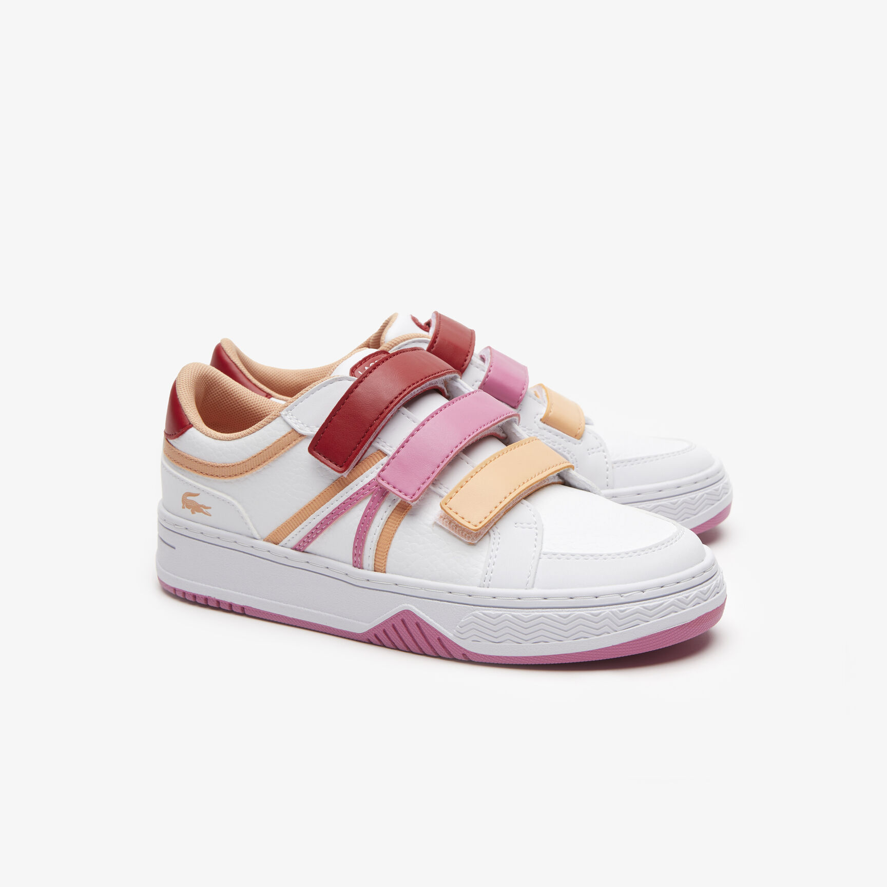 Children's Lacoste L001 Synthetic Tricolour Trainers
