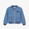 Padded Badge Accent Denim Bomber Jacket lacoste padded badge accent denim bomber jacket