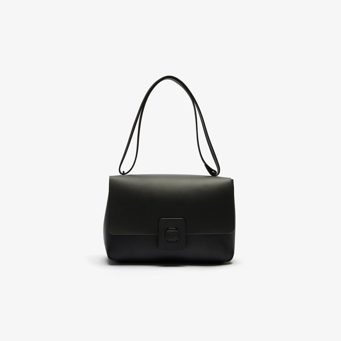 Women’s Croco Turn Crocodile Clasp Large Leather Shoulder Bag