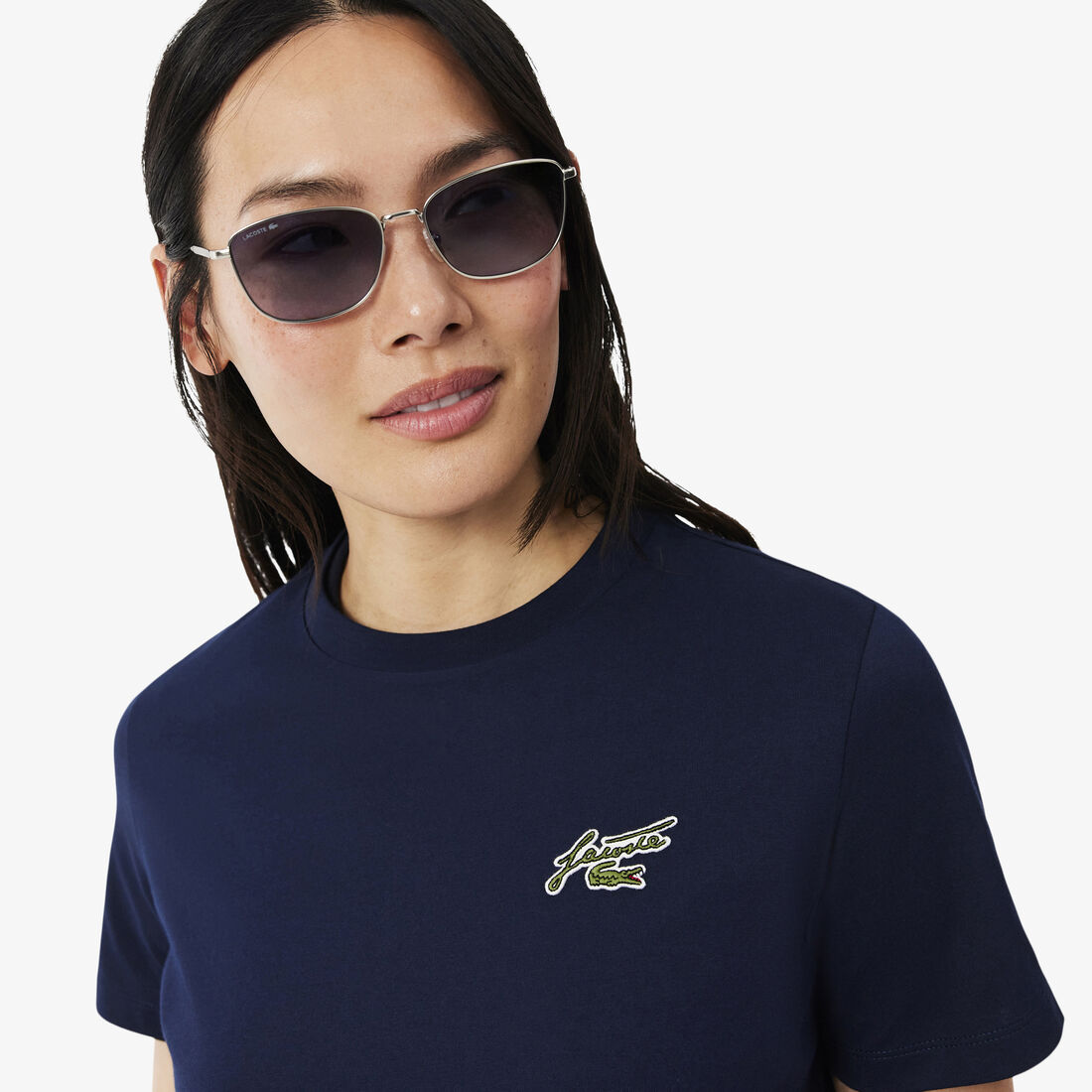 Relaxed Fit Badge Accent Cotton T-shirt - TF0224-00-166