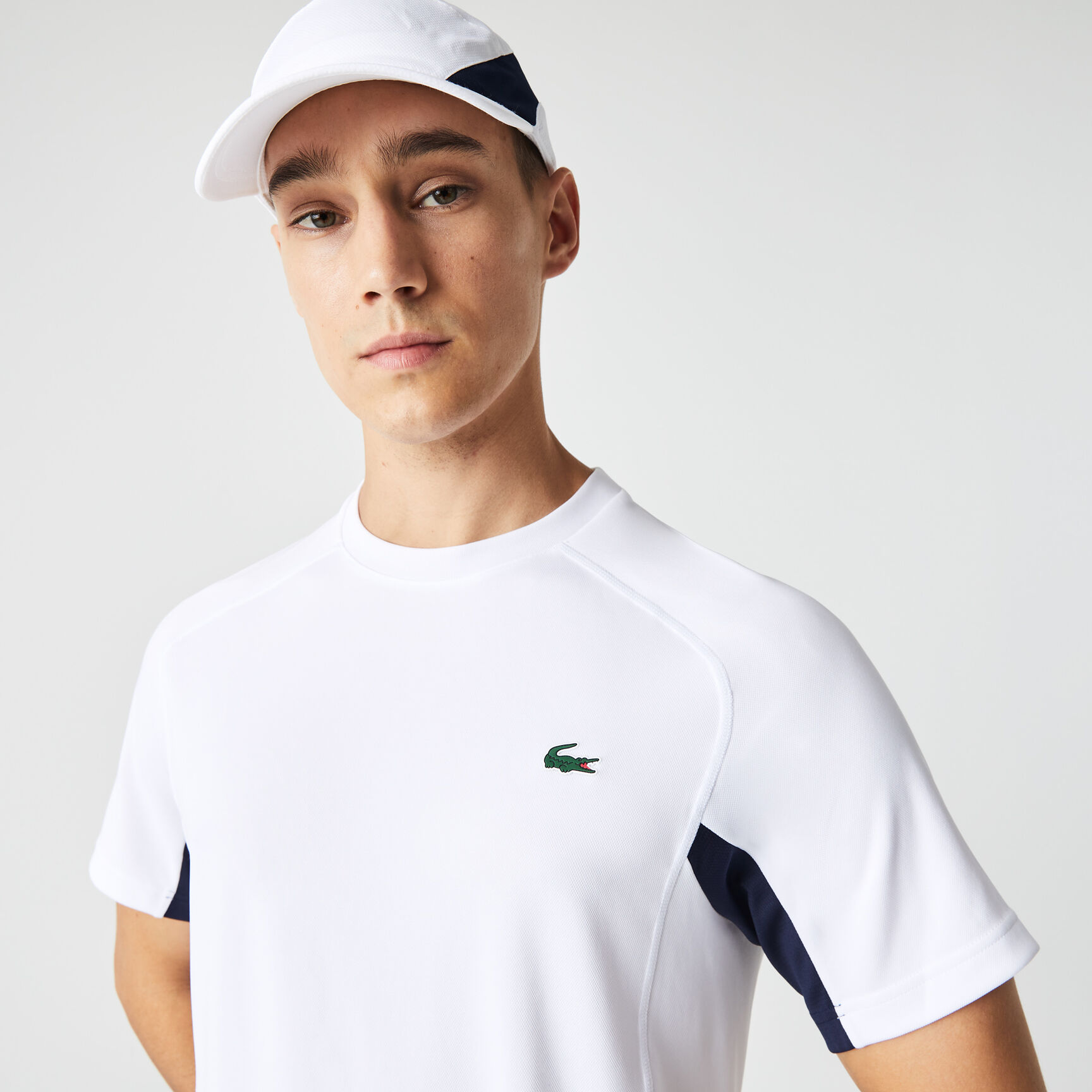 Men's Lacoste SPORT Color-Block Ultra-Dry Piqué Tennis T-Shirt Men's Lacoste SPORT Color-Block Ultra-Dry Piqué Tennis T-Shirt