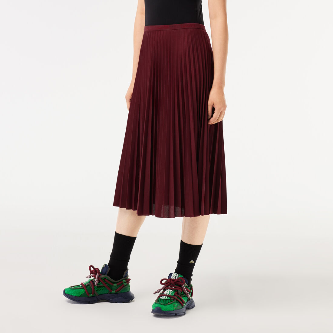 تنورة نسائية بطيات بخصر مطاطي Women's Elasticised Waist Flowing Pleated Skirt - JF8050-00-YUP