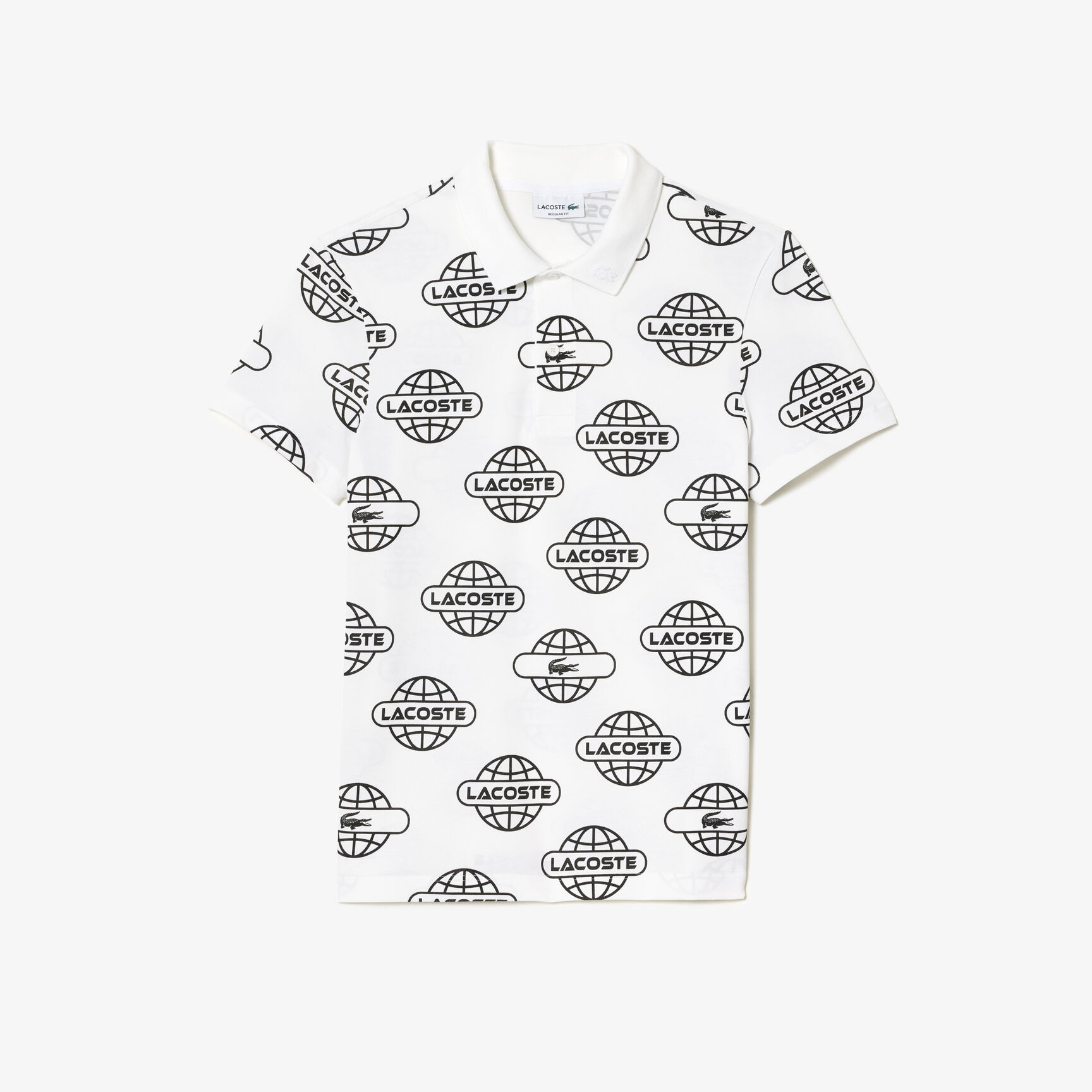 Globe Print Ultralight Pique Lacoste Movement Polo Shirt Globe Print Ultralight Pique Lacoste Movement Polo Shirt - PH1175-00-AU8