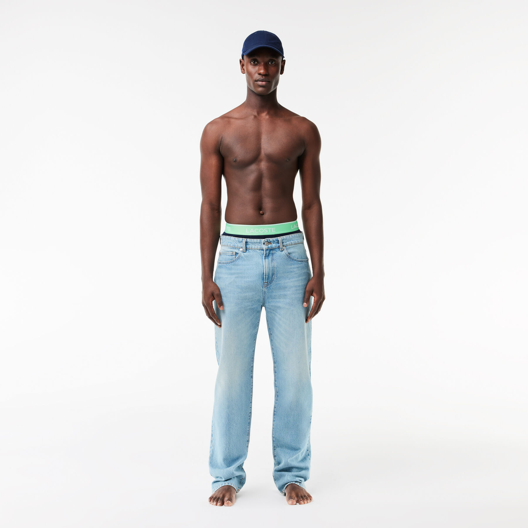 Pack Of 3 Navy Casual Trunks With Contrasting Waistband - 5H3401-00-ILV