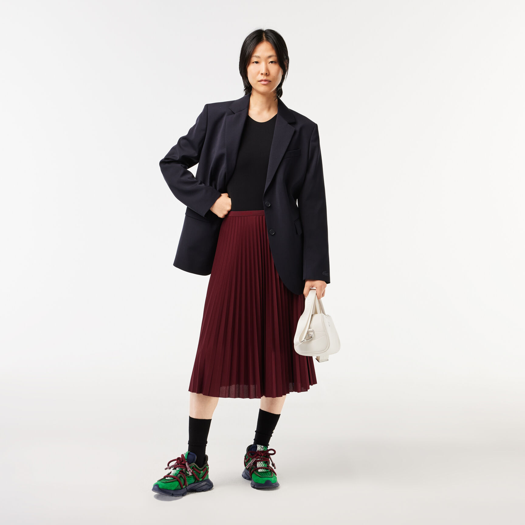 تنورة نسائية بطيات بخصر مطاطي Women's Elasticised Waist Flowing Pleated Skirt - JF8050-00-YUP