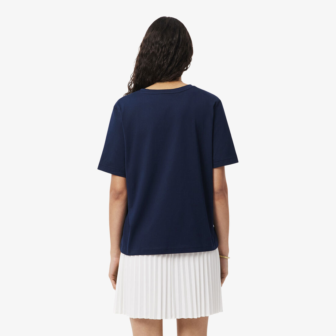 Relaxed Fit Soft Cotton V Neck T-shirt Relaxed Fit Soft Cotton V Neck T-shirt - TF7300-00-166