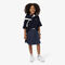 lacoste oxford cotton pleated skirt