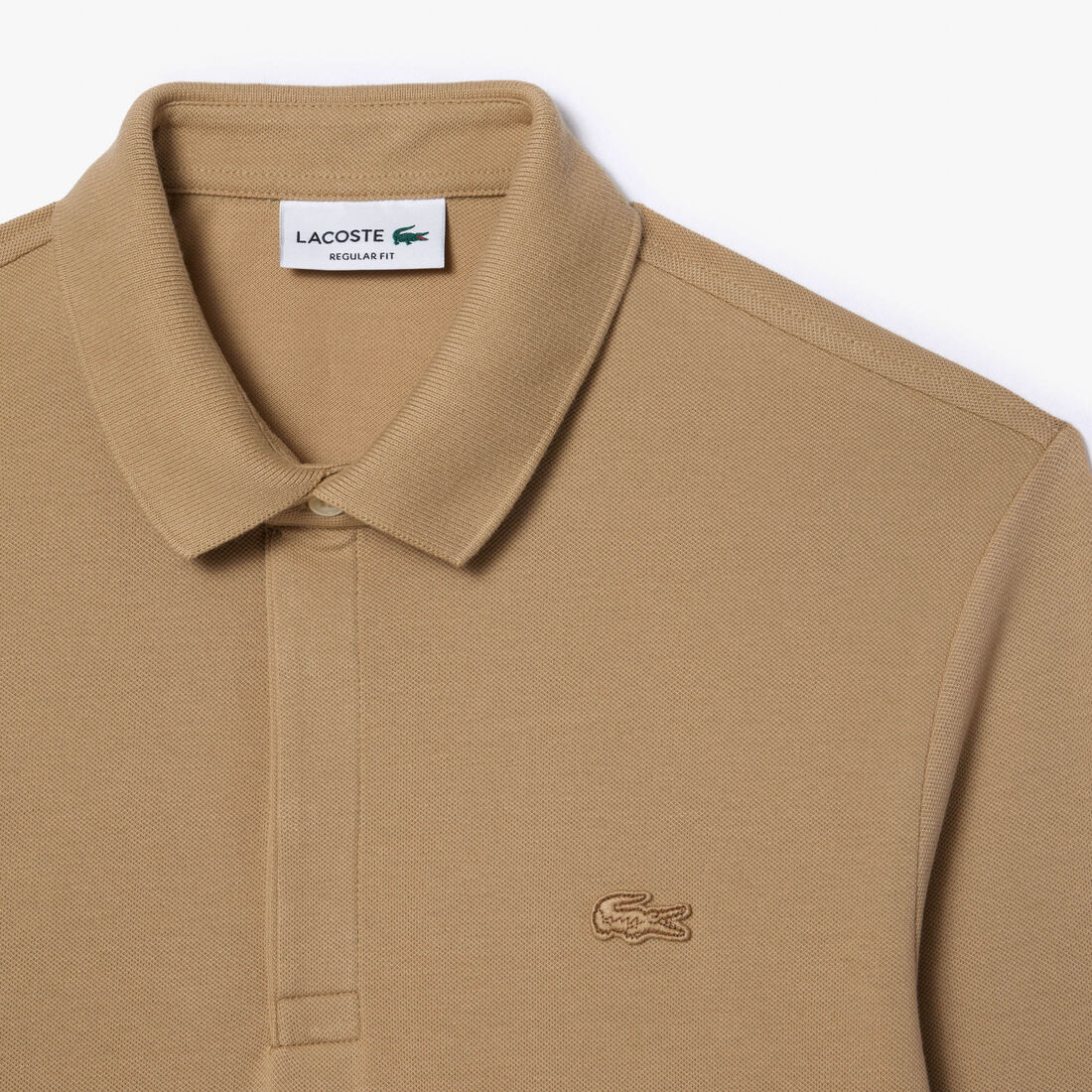 قميص بولو بيكيه باريسي بقصة عادية Smart Paris long sleeve stretch cotton Polo Shirt - PH2481-00-02S