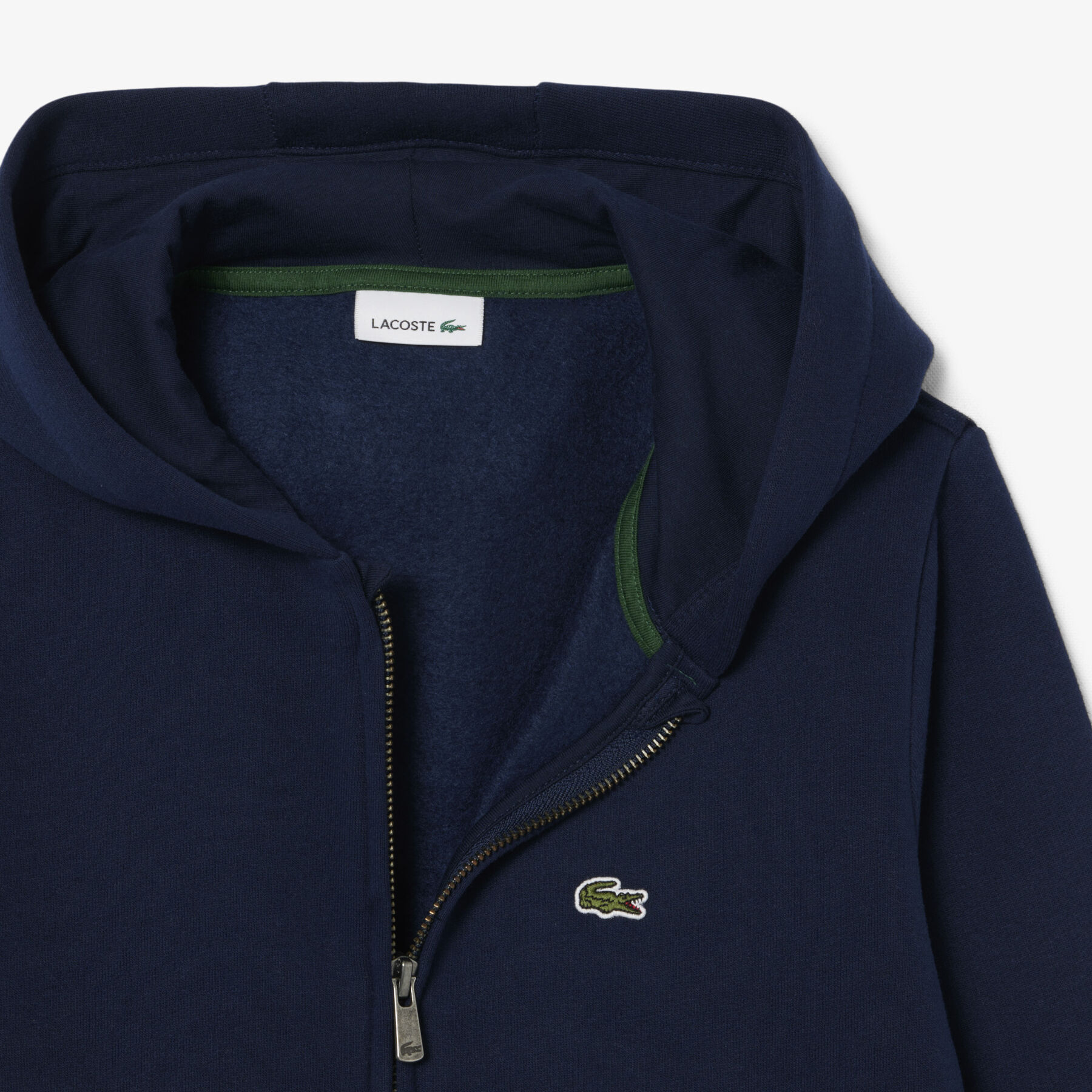 سترة بغطاء رأس من الصوف للجنسين بسحاب Unisex Fleece Zip-Up Hoodie - SJ0936-00-166