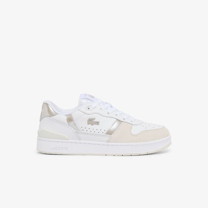 lacoste women s t clip set leather sneakers