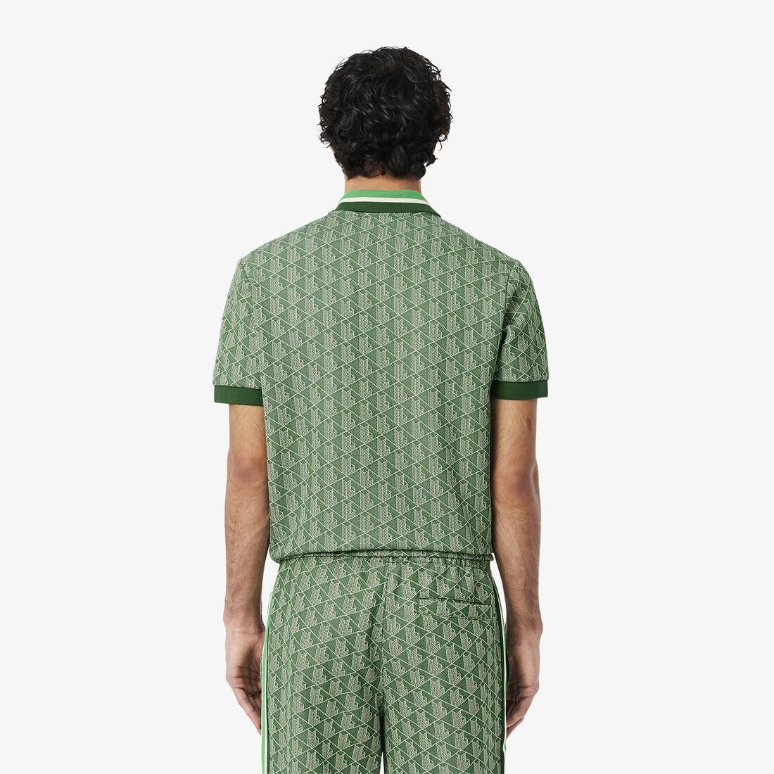 Classic Fit Monogram Jacquard Polo Shirt Classic Fit Monogram Jacquard Polo Shirt - DH1417-00-HEI