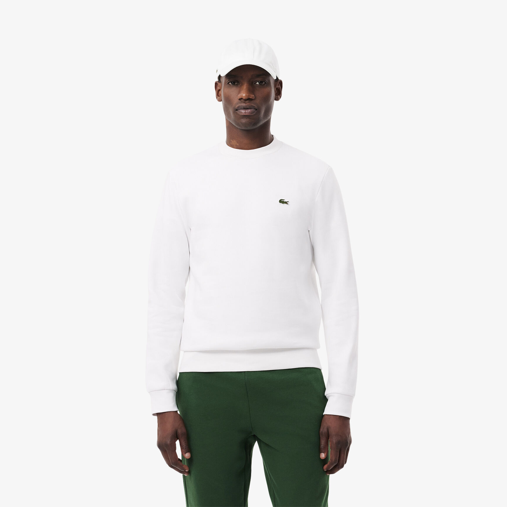 سترة الصوف المصقول Men's Lacoste Organic Brushed Cotton Jogger Sweatshirt - SH9608-00-001