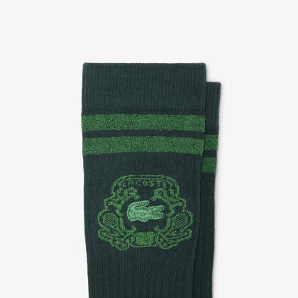 lacoste 2 pack jacquard socks
