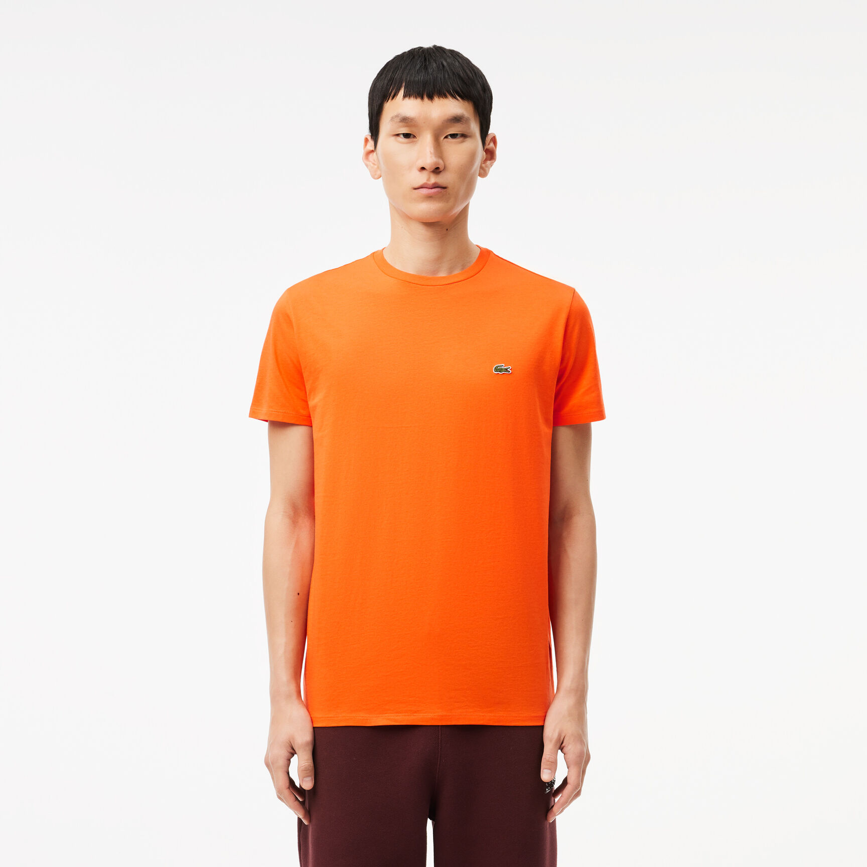 Monochrome Cotton Pima Jersey Crew Neck T-shirt - TH6709-00-P40