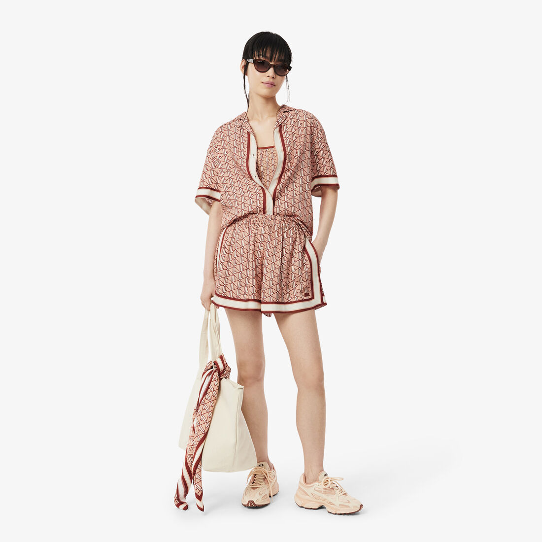 Oversized Monogram Print Shirt Oversized Monogram Print Shirt - CF0495-00-GIJ