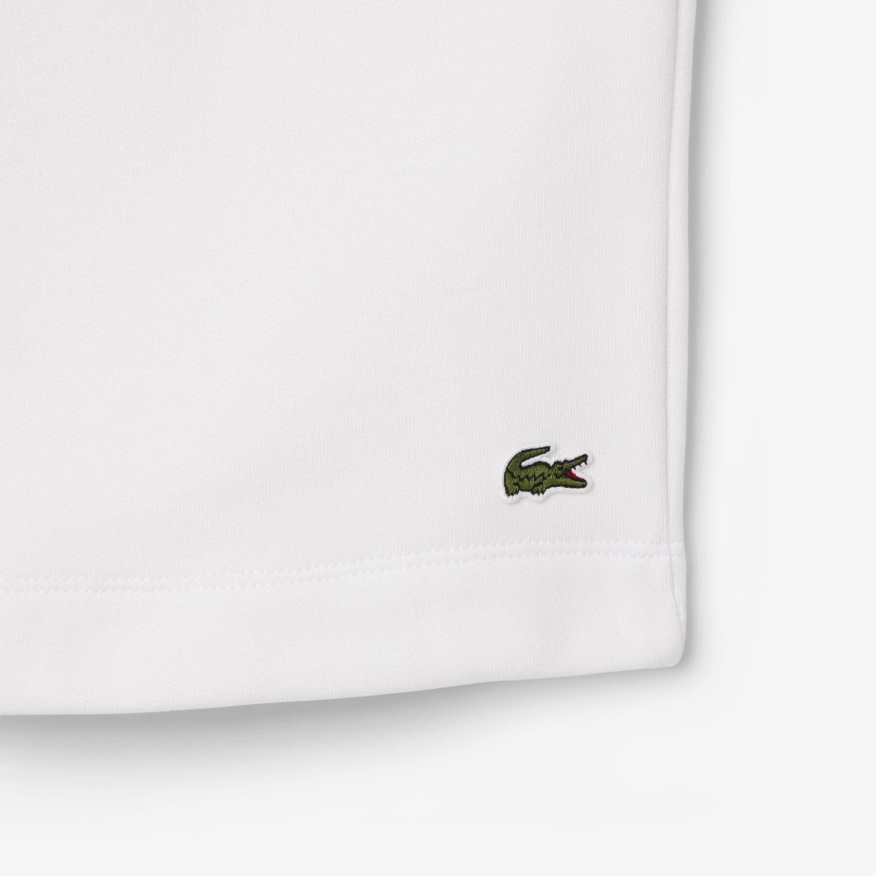lacoste regular fit fleece shorts