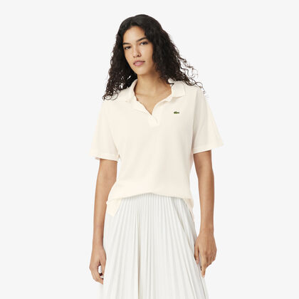 Relaxed Fit Fluid Pique Polo Shirt