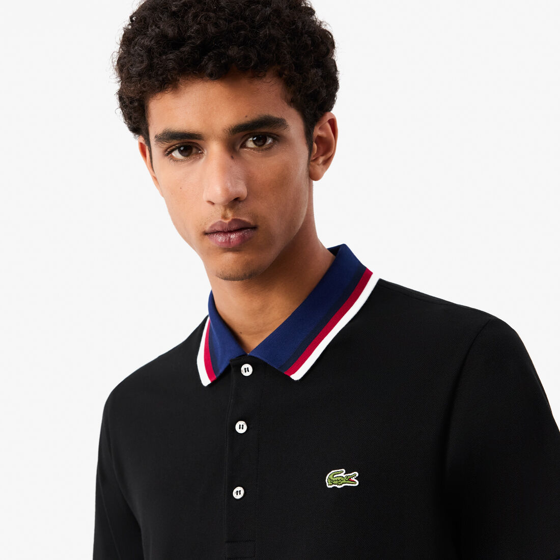 قميص بولو بياقة متباينة وقصة عادية Regular Fit Contrast Collar Polo Shirt - PH3461-00-031