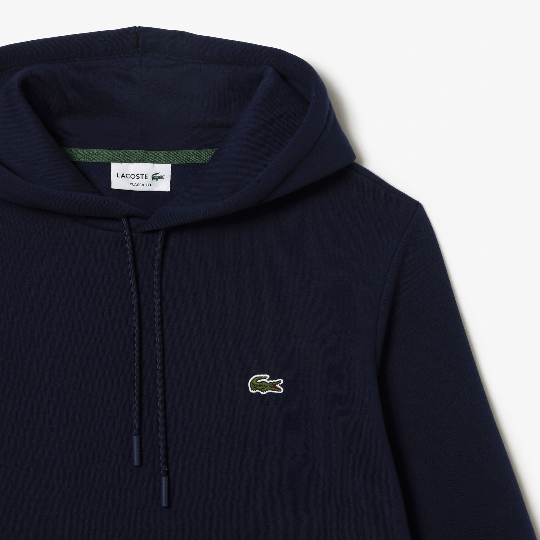 سويت شيرت لاكوست بغطاء رأس قطن عضوي للرجال Men's Lacoste Organic Cotton Hooded Jogger Sweatshirt - SH9623-00-166