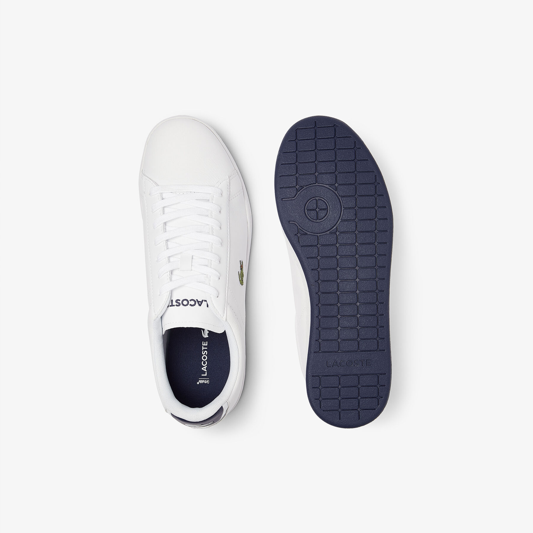 lacoste men s carnaby evo leather trainers