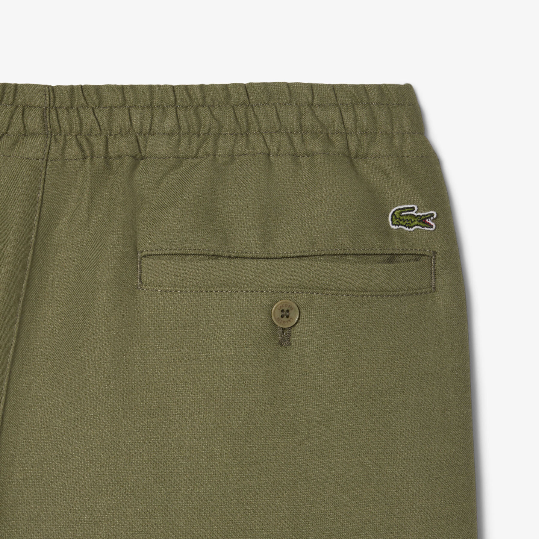 Regular Fit Linen Blend Shorts lacoste regular fit linen blend shorts