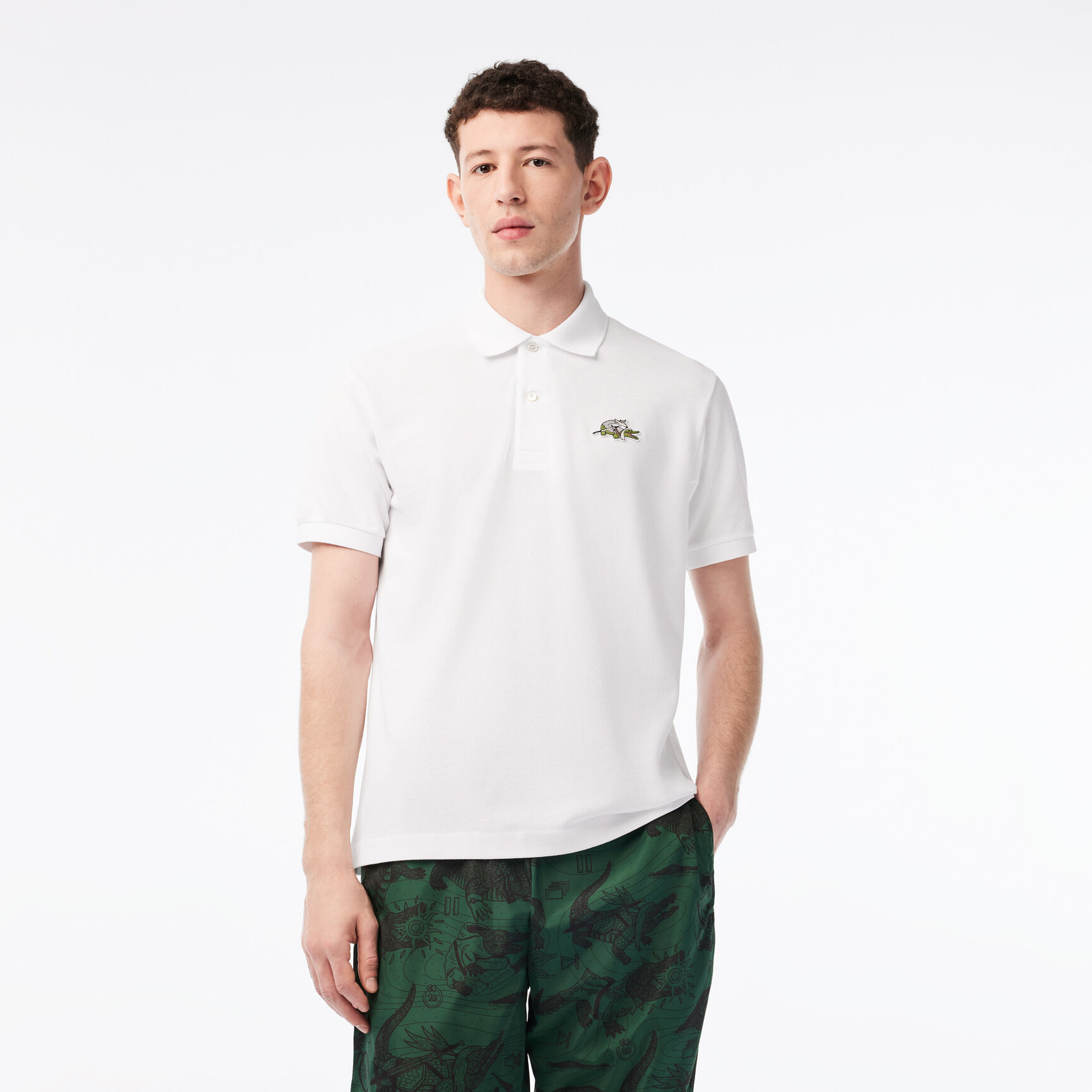 Men’s Lacoste x Netflix Organic Cotton Polo Shirt Men’s Lacoste x Netflix Organic Cotton Polo Shirt