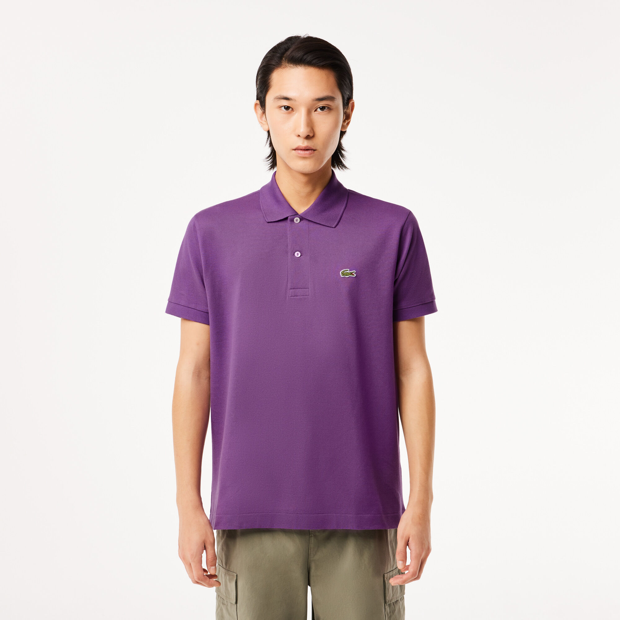 Classic Fit L.12.12 Original Polo Shirt, Purple | LACOSTE UAE