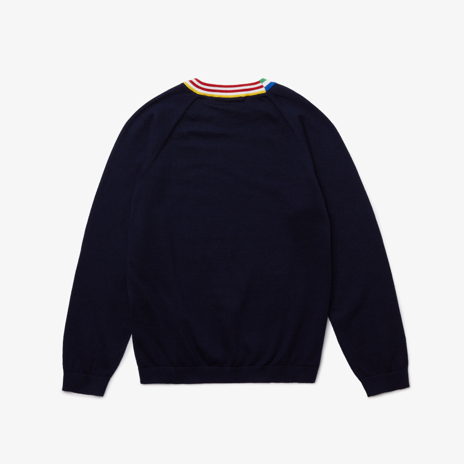 Boys’ Striped Collar Jersey Sweater lacoste boys striped collar jersey sweater