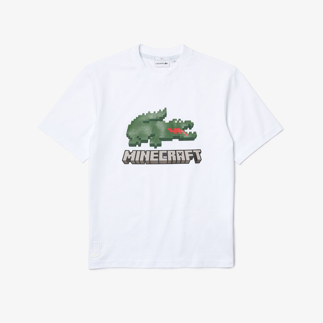 Unisex Lacoste x Minecraft Print Organic Cotton T-Shirt Unisex Lacoste x Minecraft Print Organic Cotton T-Shirt