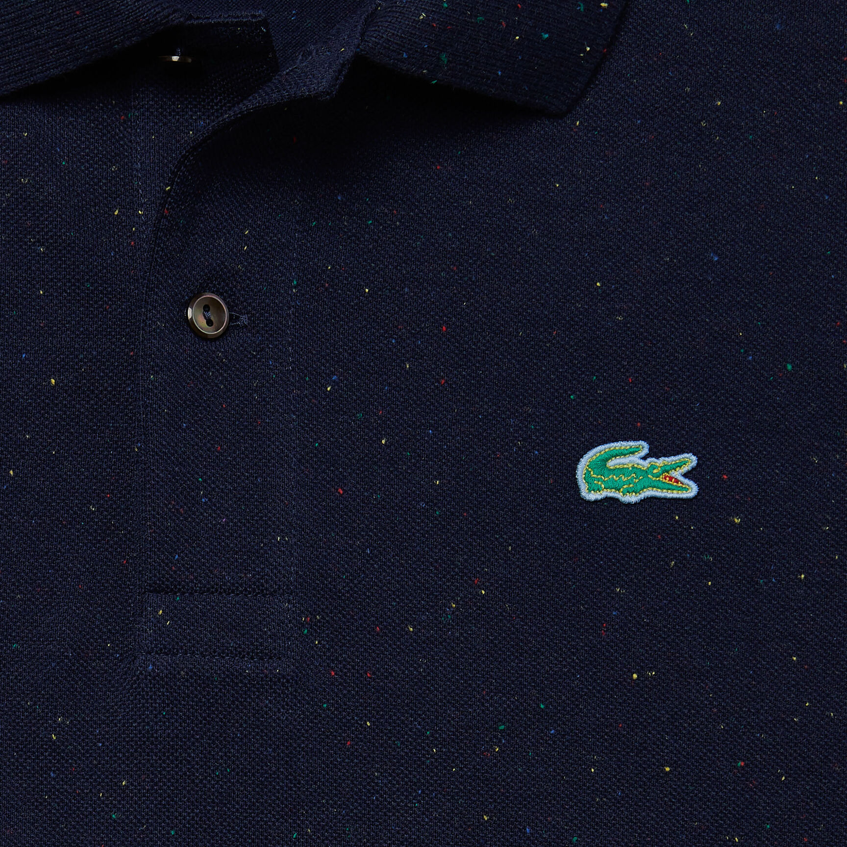 تيشيرت بولو قطن بيكيه بنقشة منقطة وقصة كلاسيكية للرجال تيشيرت بولو قطن بيكيه بنقشة منقطة وقصة كلاسيكية للرجال