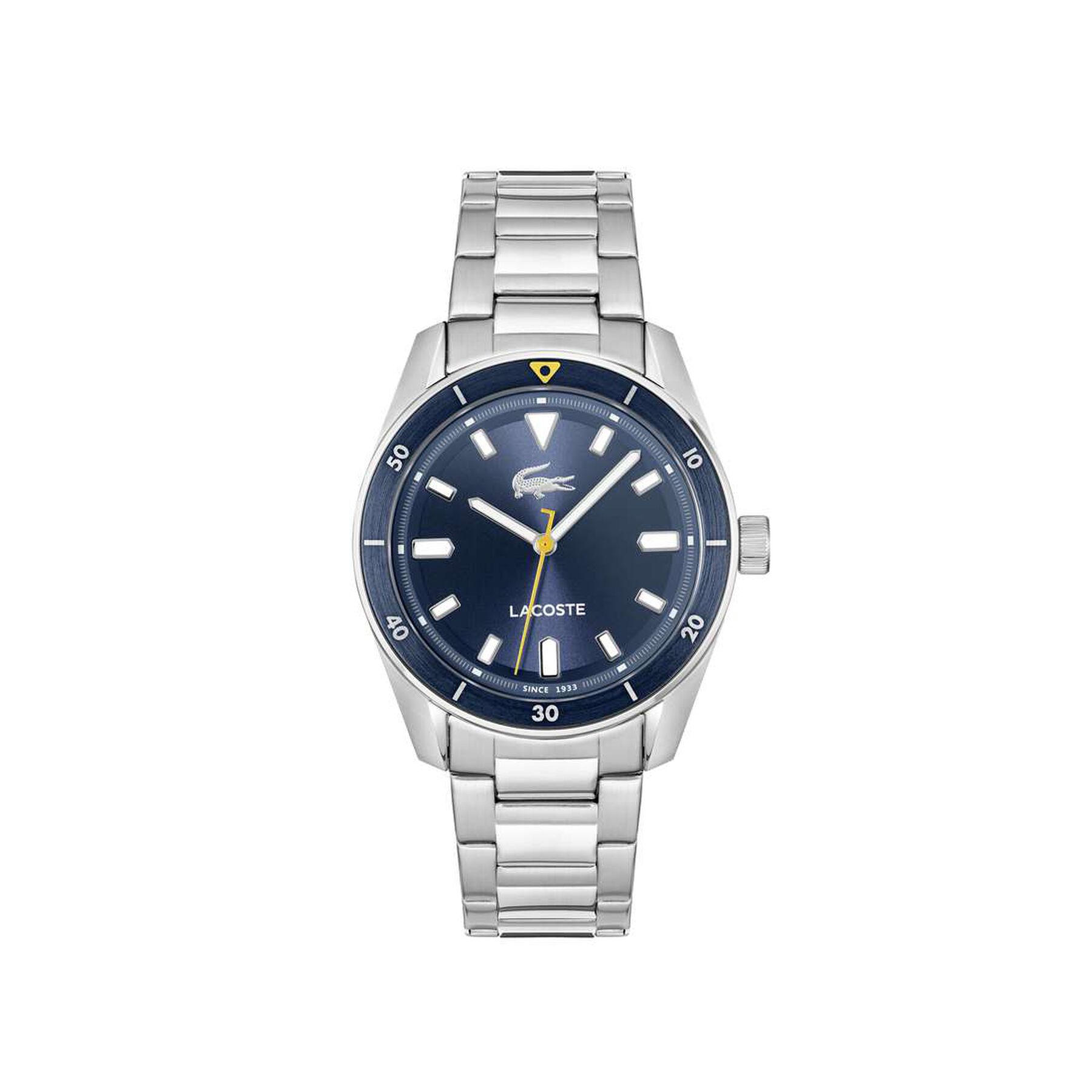 Men Stainless Steel 3 Hand Quartz Watch Men Stainless Steel Bracelet 3 Hand Quartz Watch - 2011424-SLV