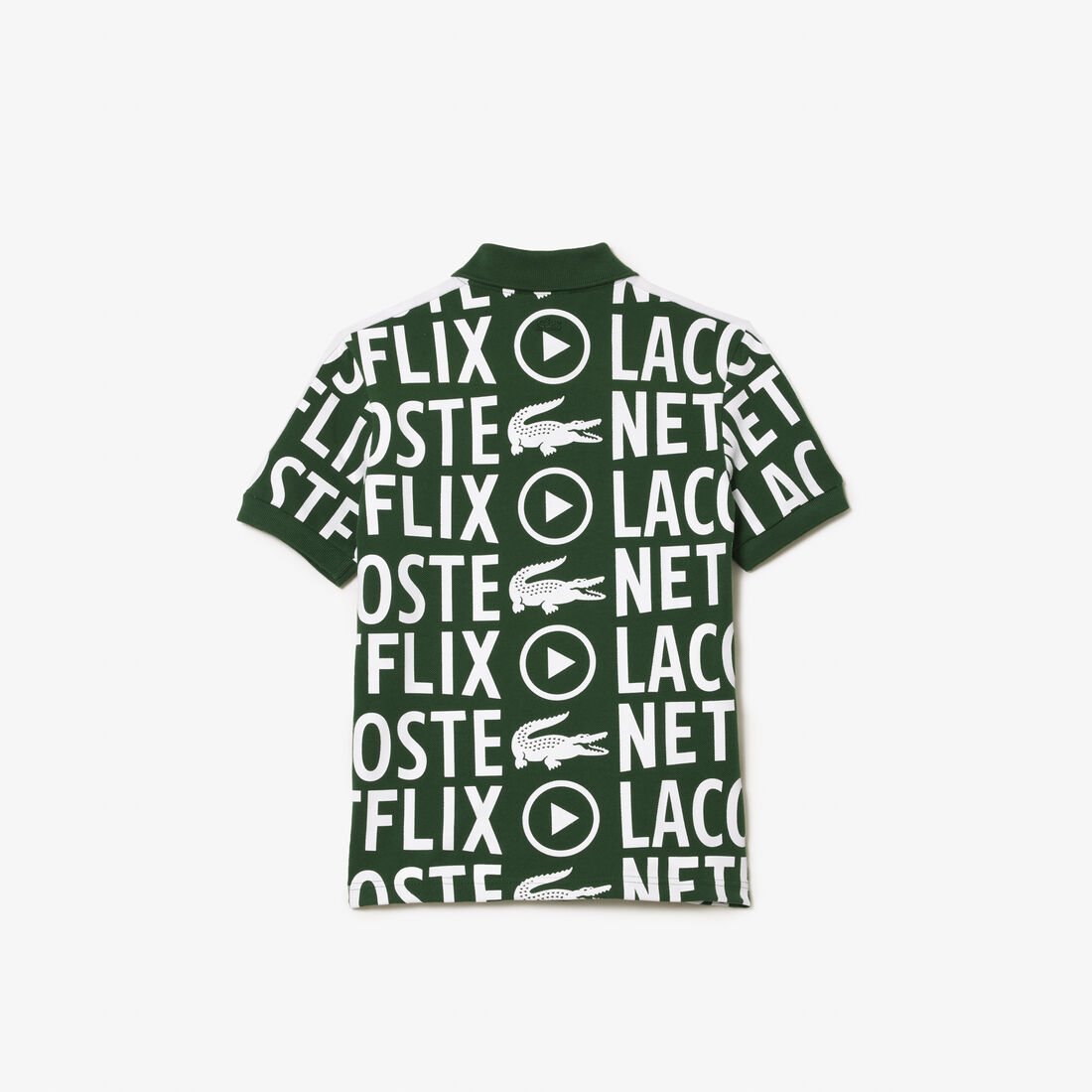 Kids' Lacoste x Netflix Contrast Print Polo Shirt Kids' Lacoste x Netflix Contrast Print Polo Shirt