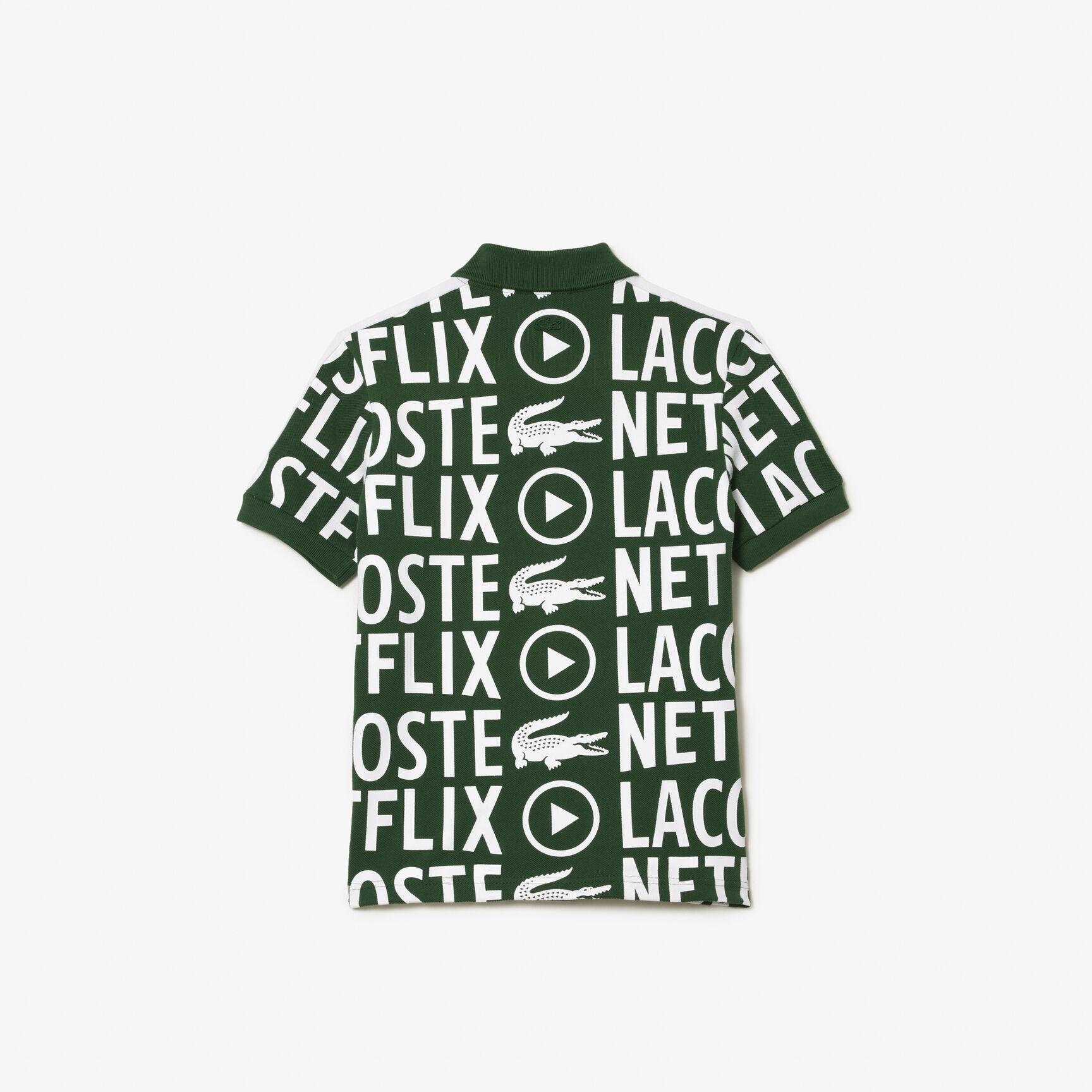 Kids' Lacoste x Netflix Contrast Print Polo Shirt Kids' Lacoste x Netflix Contrast Print Polo Shirt