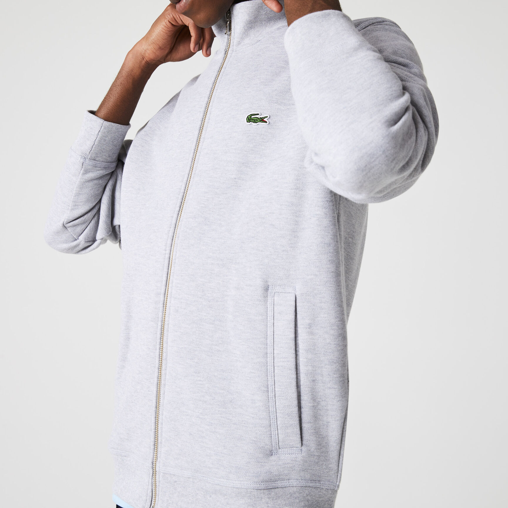 جاكيت صوف بيكيه بياقة قائمة وسحّاب للرجال جاكيت صوف بيكيه بياقة قائمة وسحّاب للرجال