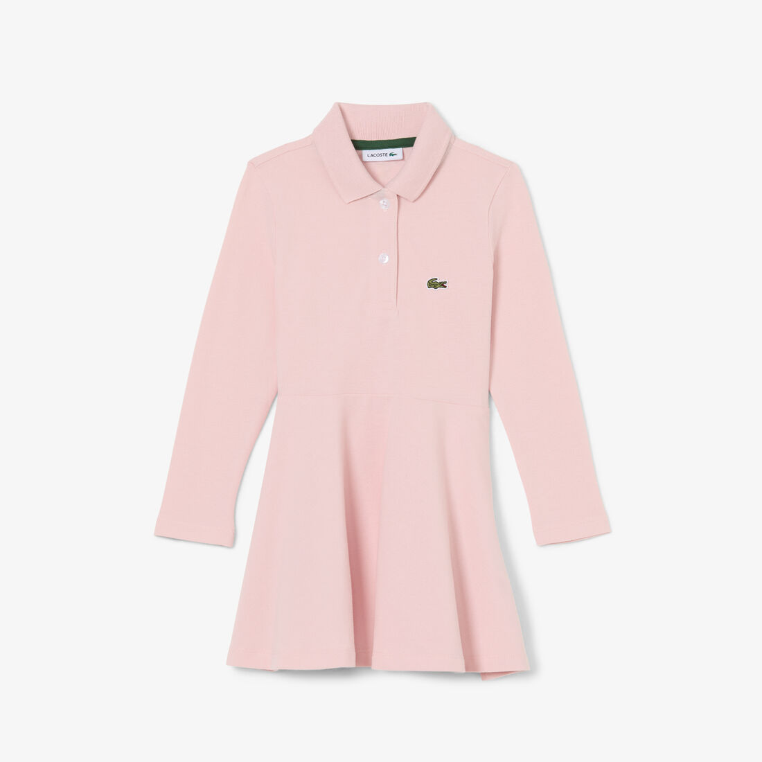 Long Sleeved Stretch Pique Polo Dress Long Sleeved Stretch Pique Polo Dress - EJ0904-00-ADY