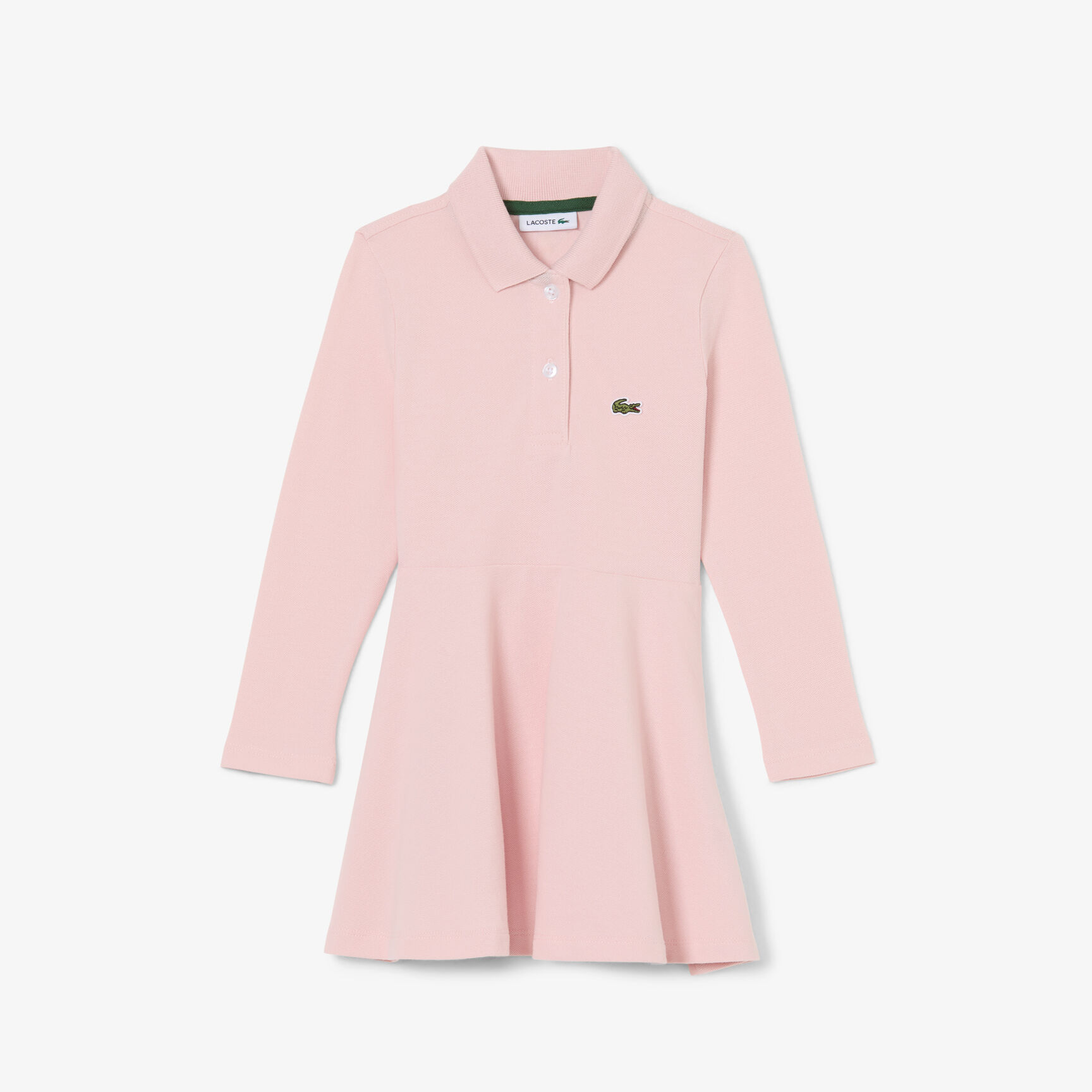 Long Sleeved Stretch Pique Polo Dress Long Sleeved Stretch Pique Polo Dress - EJ0904-00-ADY