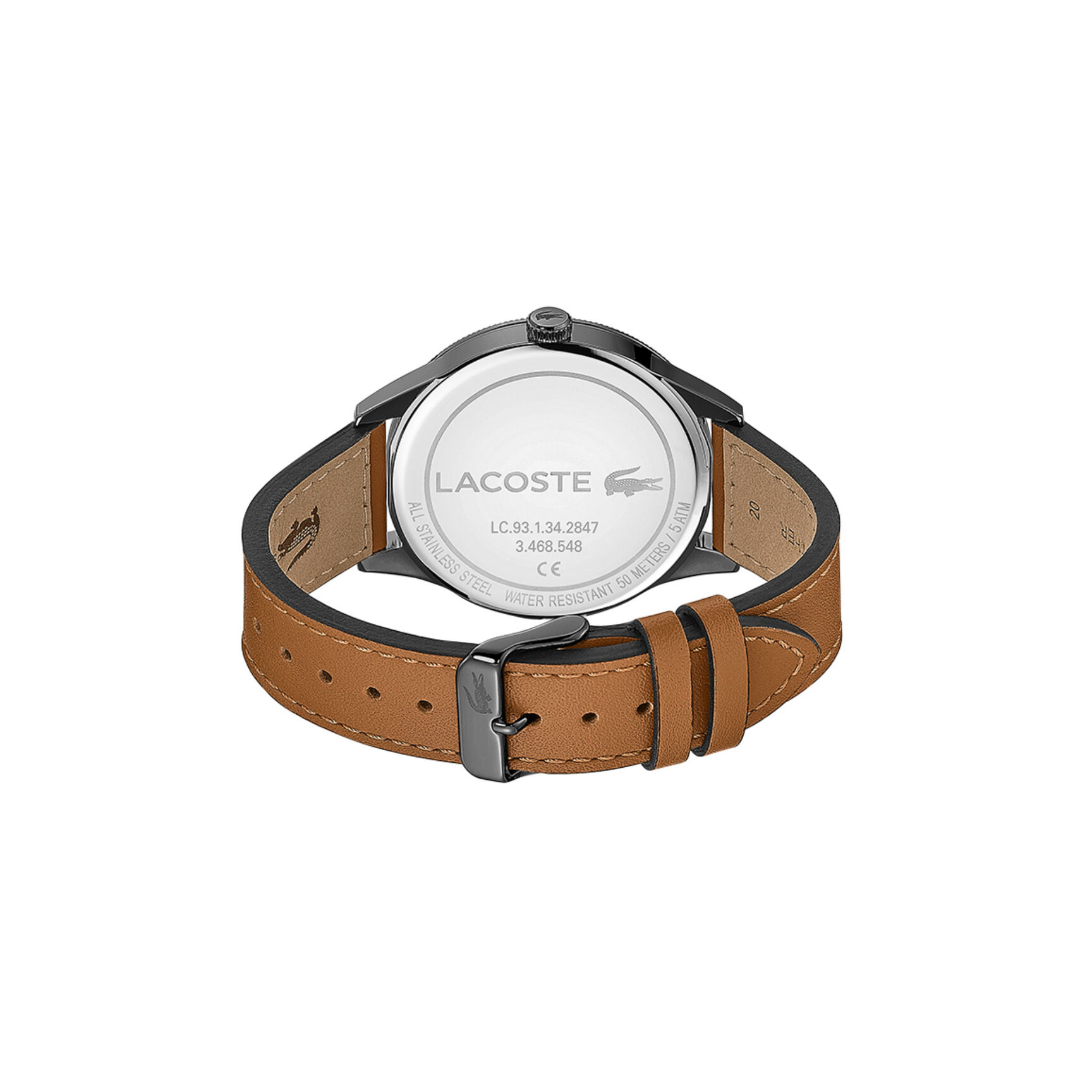 ساعة لاكوست بمينا أسود للرجال مجموعة Lacoste Continental