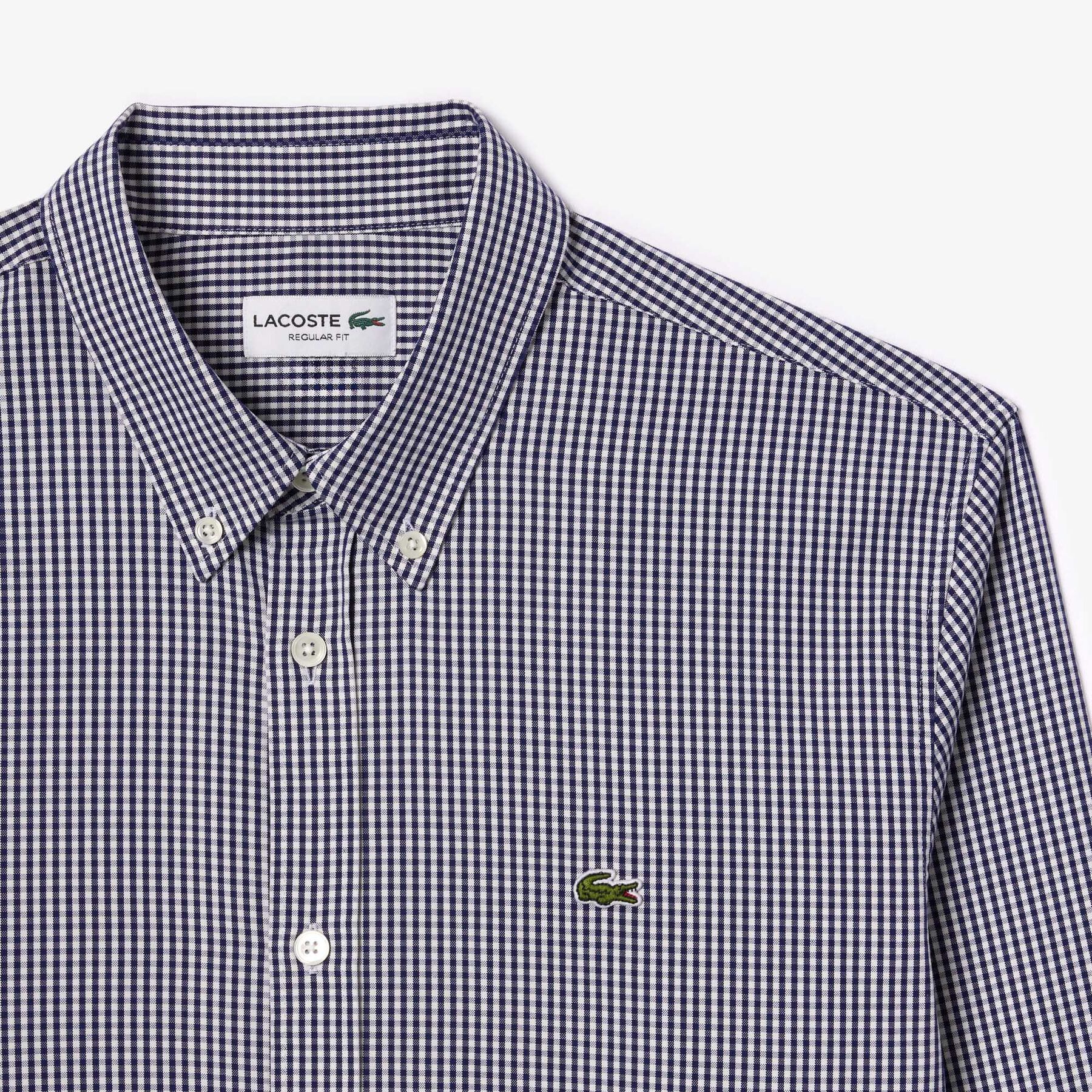 قميص قطن فاخر بقصة عادية للرجال Regular Fit Checked Cotton Shirt - CH2932-00-522